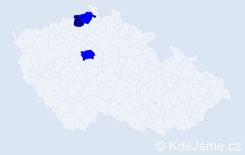 Příjmení: 'Docenko', počet výskytů 4 v celé ČR
