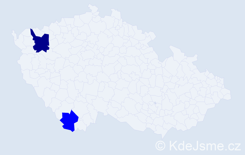 Příjmení: 'Chekalin', počet výskytů 3 v celé ČR
