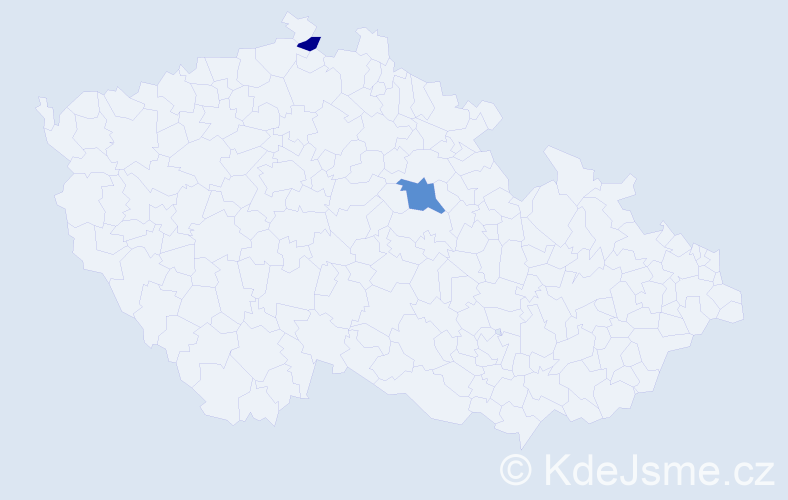 Příjmení: 'Birdácsová', počet výskytů 3 v celé ČR