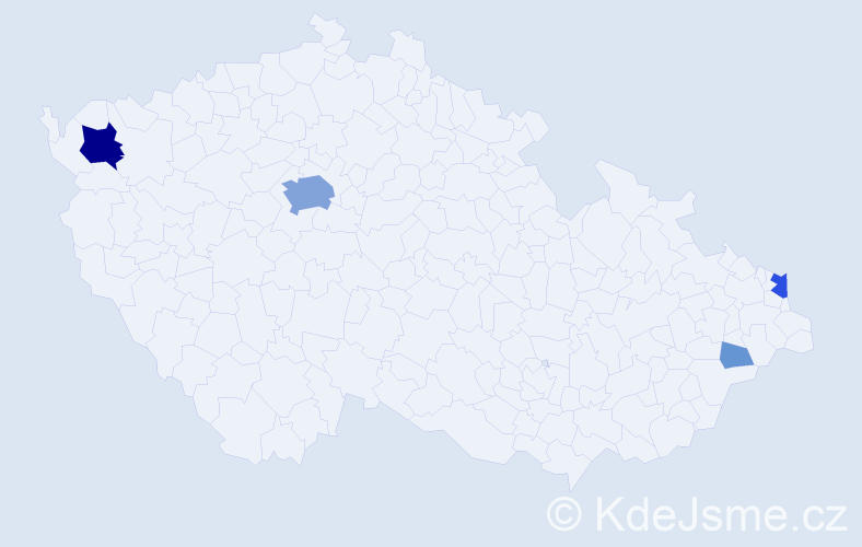Příjmení: 'Lejbová', počet výskytů 18 v celé ČR