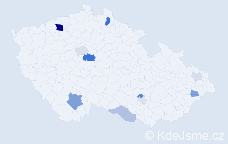 Příjmení: 'Grünfeld', počet výskytů 24 v celé ČR