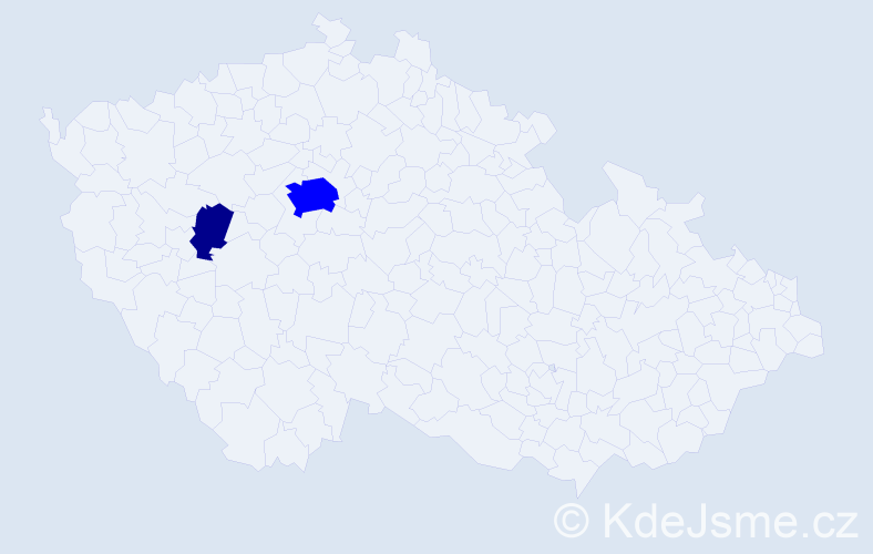 Příjmení: 'Brantnerová', počet výskytů 3 v celé ČR