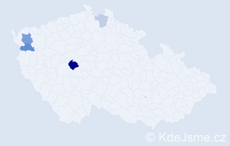 Příjmení: 'Leisnerová', počet výskytů 6 v celé ČR