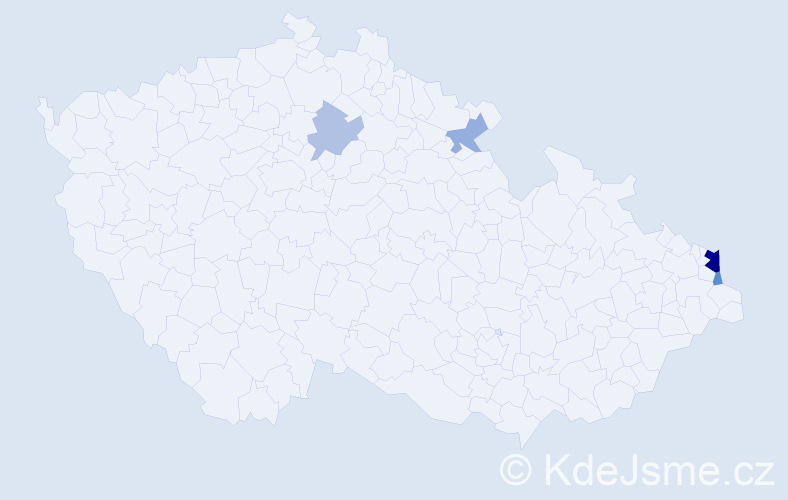 Příjmení: 'Pietraszko', počet výskytů 9 v celé ČR