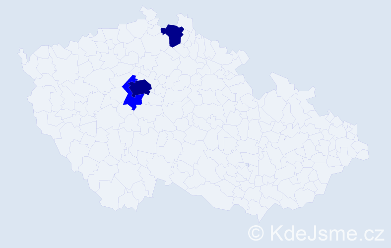 Příjmení: 'Schnáblová', počet výskytů 5 v celé ČR