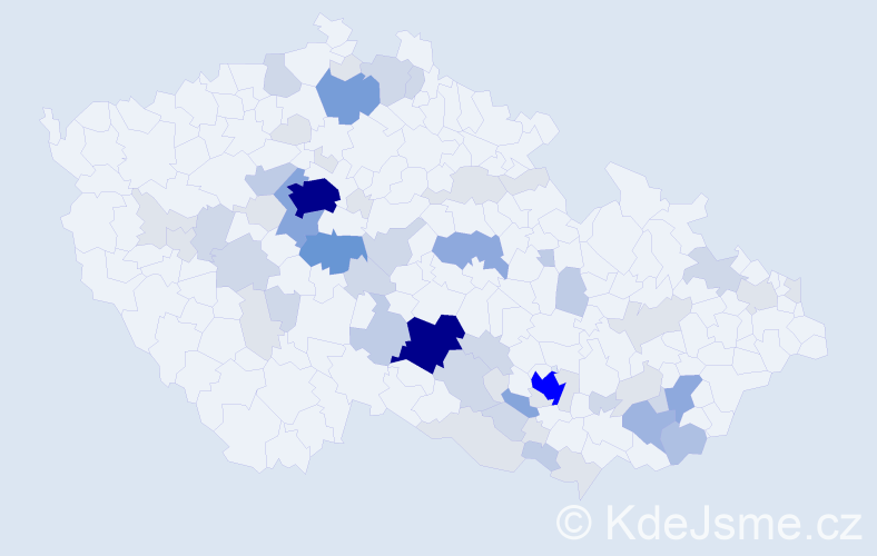 Příjmení: 'Bumbálková', počet výskytů 201 v celé ČR