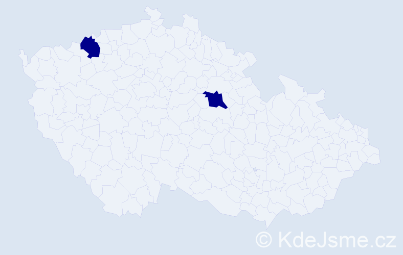 Příjmení: 'Dzhokh', počet výskytů 2 v celé ČR