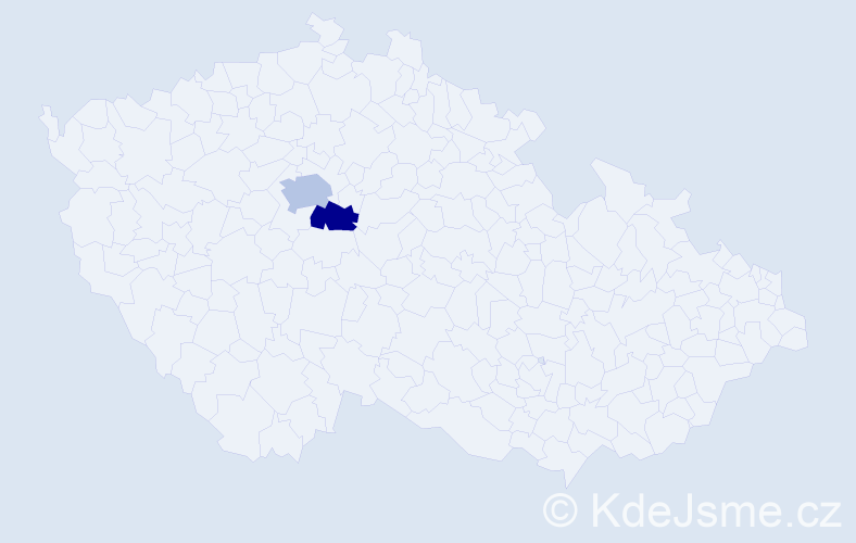Příjmení: 'Kulinkovský', počet výskytů 5 v celé ČR