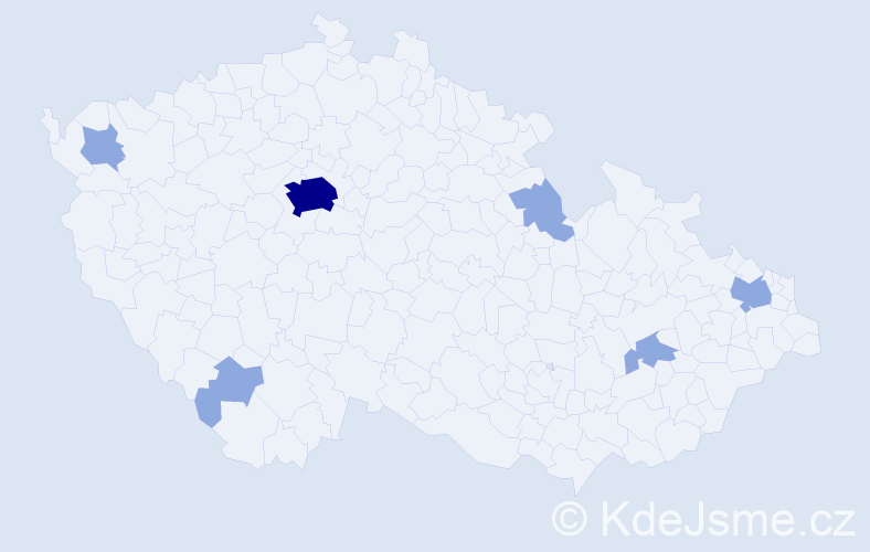 Příjmení: 'Kowalewski', počet výskytů 12 v celé ČR