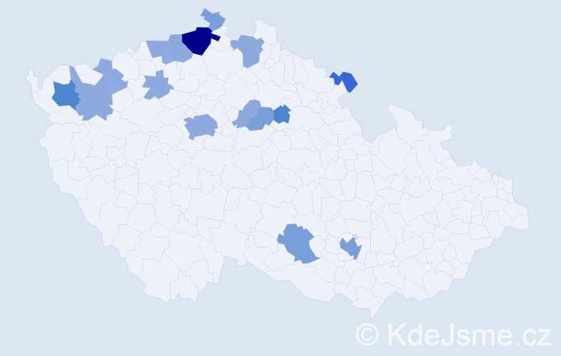 Příjmení: 'Csupori', počet výskytů 33 v celé ČR