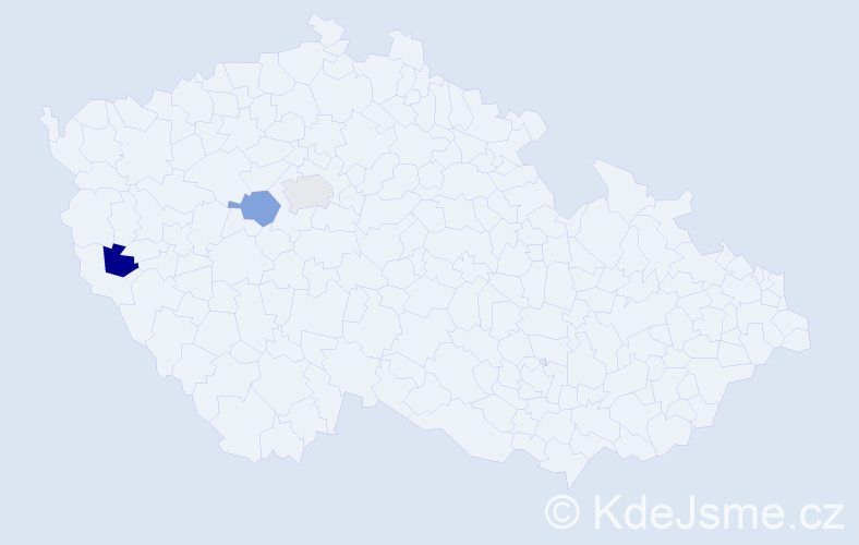 Příjmení: 'Eisel', počet výskytů 3 v celé ČR