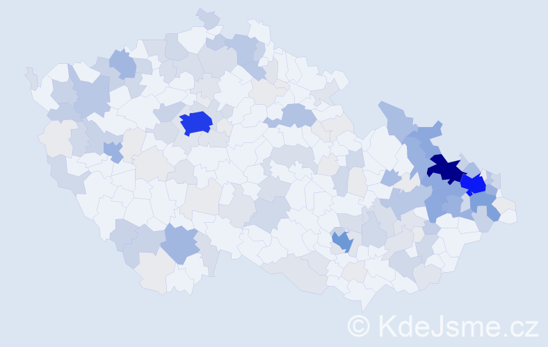 Příjmení: 'Schindler', počet výskytů 607 v celé ČR
