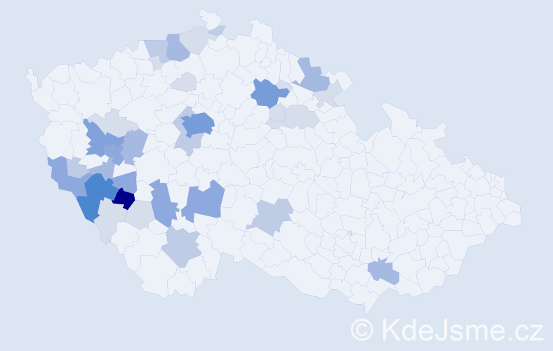 Příjmení: 'Vondryska', počet výskytů 104 v celé ČR