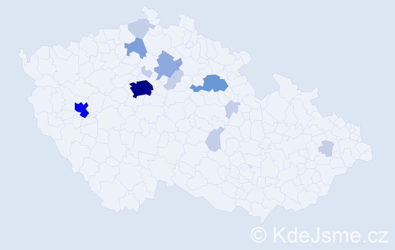 Příjmení: 'Pipash', počet výskytů 34 v celé ČR
