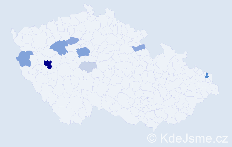 Příjmení: 'Karnoldová', počet výskytů 32 v celé ČR
