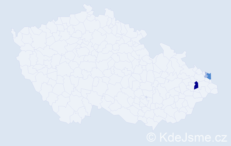 Příjmení: 'Klowersová', počet výskytů 12 v celé ČR