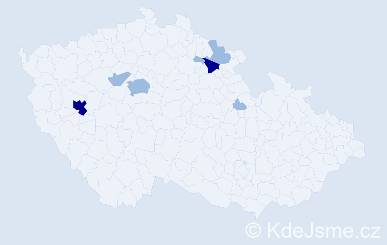 Příjmení: 'Langfelnerová', počet výskytů 13 v celé ČR
