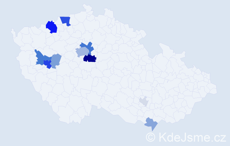 Příjmení: 'Vyhnis', počet výskytů 34 v celé ČR