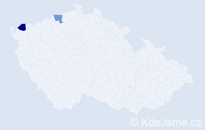 Příjmení: 'Wutschková', počet výskytů 3 v celé ČR