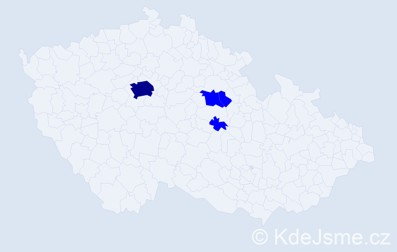 Příjmení: 'Futas', počet výskytů 5 v celé ČR