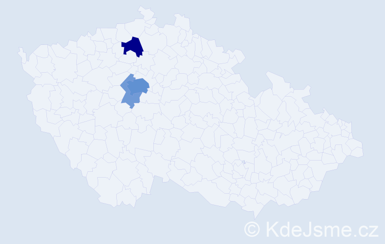 Příjmení: 'Weig', počet výskytů 12 v celé ČR