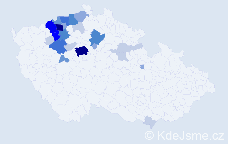 Příjmení: 'Andrt', počet výskytů 89 v celé ČR
