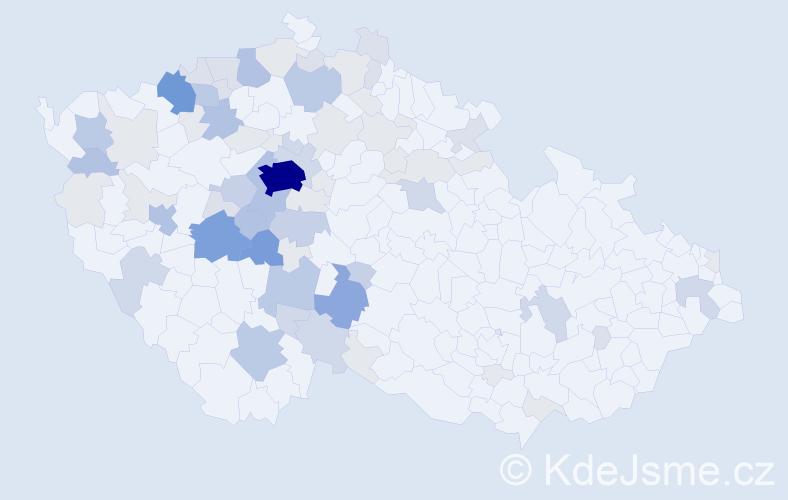 Příjmení: 'Fárová', počet výskytů 237 v celé ČR