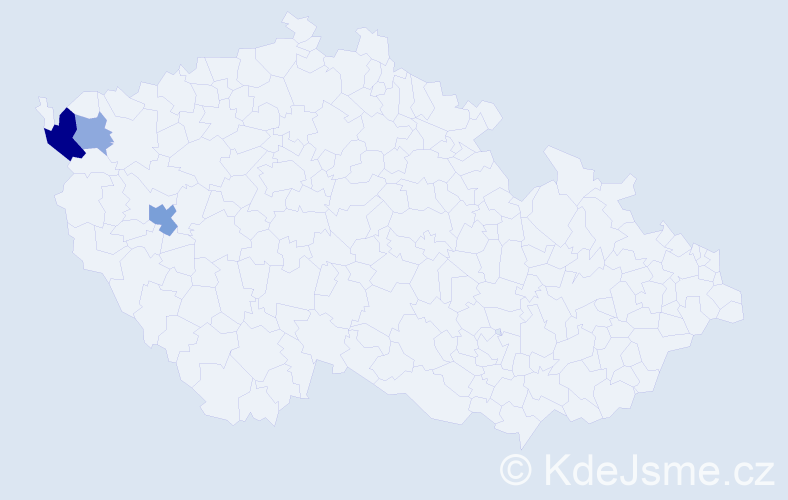 Příjmení: 'Menczer', počet výskytů 10 v celé ČR