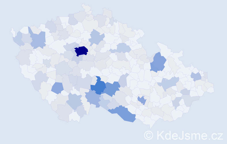 Příjmení: 'Smrčka', počet výskytů 802 v celé ČR