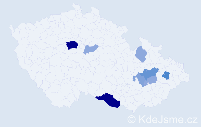 Příjmení: 'Plainer', počet výskytů 29 v celé ČR