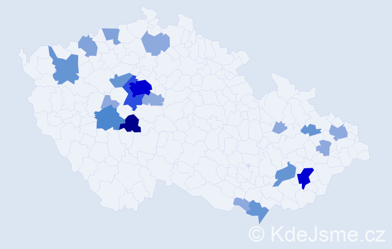 Příjmení: 'Loch', počet výskytů 57 v celé ČR