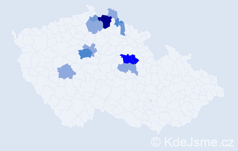 Příjmení: 'Fidrhelová', počet výskytů 29 v celé ČR