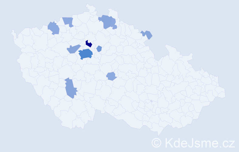 Příjmení: 'Banga', počet výskytů 29 v celé ČR