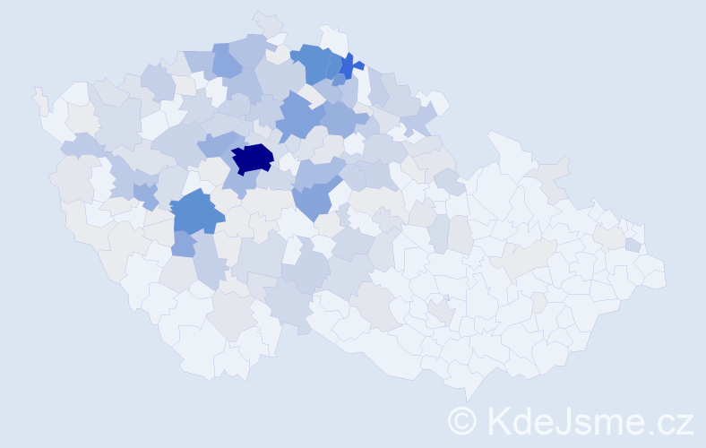 Příjmení: 'Šourková', počet výskytů 679 v celé ČR