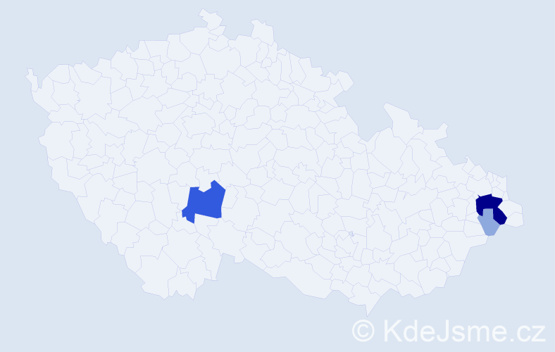 Příjmení: 'Rainochová', počet výskytů 9 v celé ČR