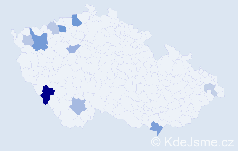 Příjmení: 'Lesko', počet výskytů 22 v celé ČR