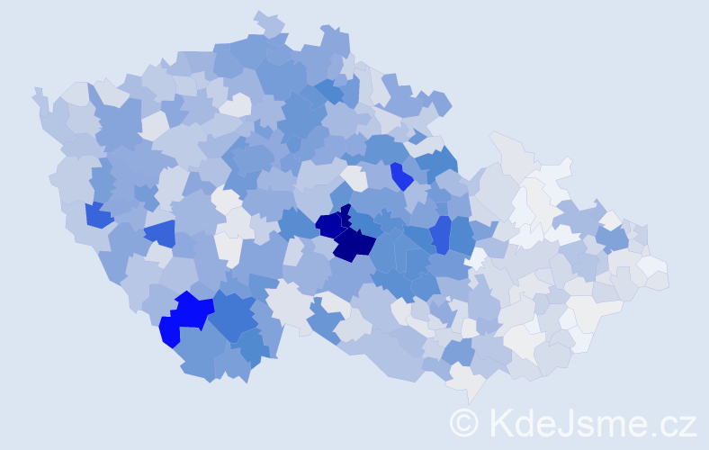 Příjmení: 'Bárta', počet výskytů 4751 v celé ČR