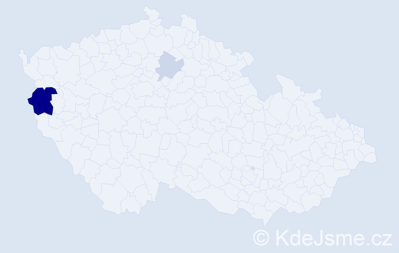 Příjmení: 'Kohnhäuserová', počet výskytů 7 v celé ČR