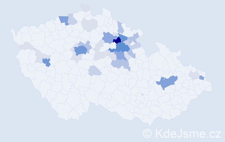 Příjmení: 'Balihar', počet výskytů 118 v celé ČR