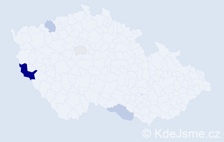 Příjmení: 'Plessl', počet výskytů 9 v celé ČR