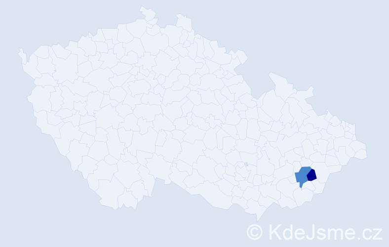Příjmení: 'Dronková', počet výskytů 7 v celé ČR