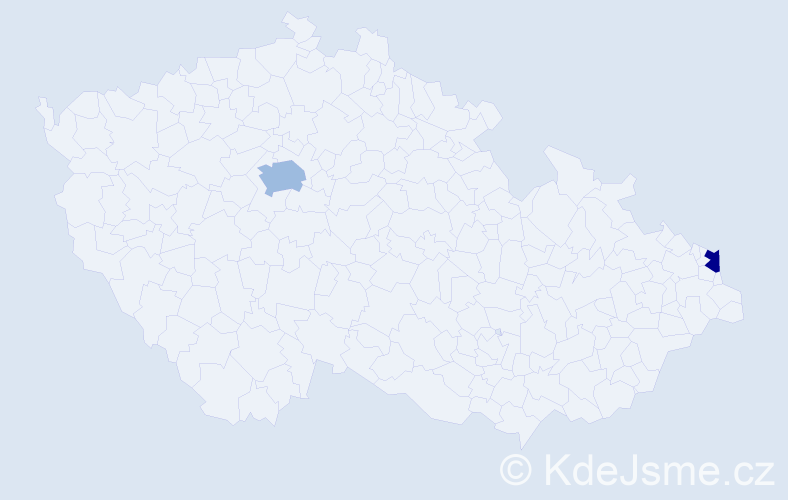 Příjmení: 'Nádudvari', počet výskytů 5 v celé ČR