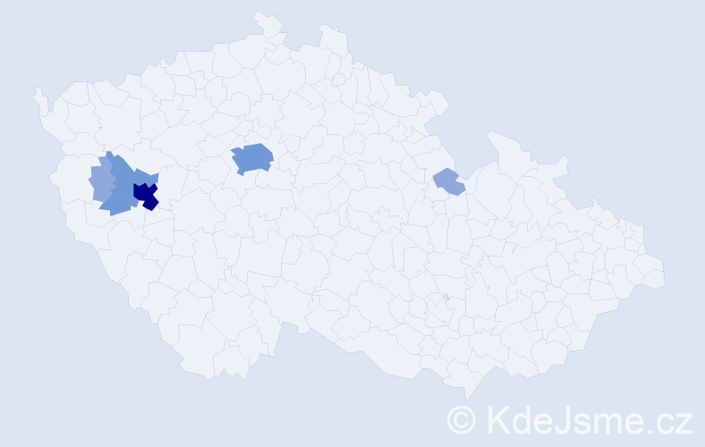 Příjmení: 'Kusch', počet výskytů 14 v celé ČR