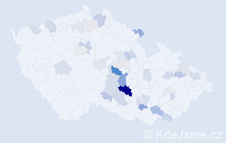 Příjmení: 'Pol', počet výskytů 110 v celé ČR