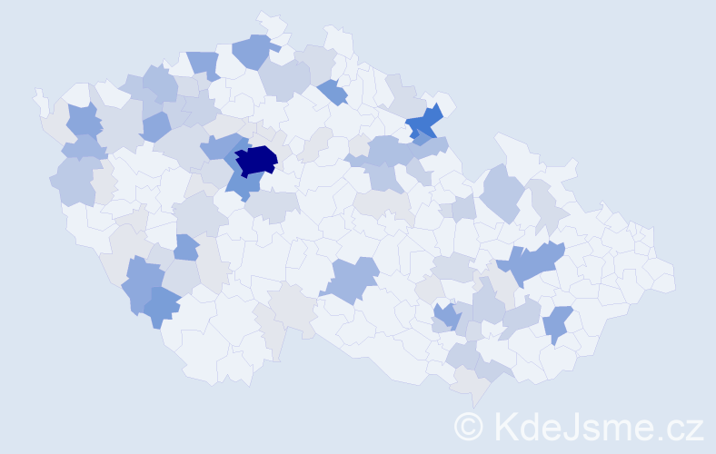 Příjmení: 'Vinterová', počet výskytů 301 v celé ČR