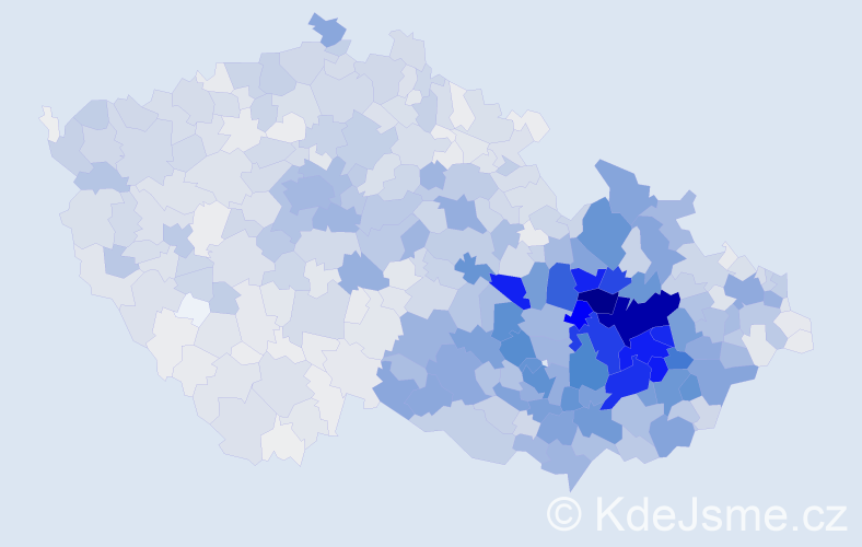 Příjmení: 'Navrátilová', počet výskytů 8423 v celé ČR