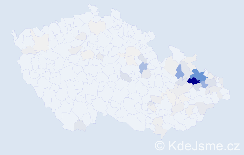 Příjmení: 'Černínová', počet výskytů 287 v celé ČR