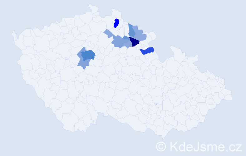 Příjmení: 'Purm', počet výskytů 36 v celé ČR