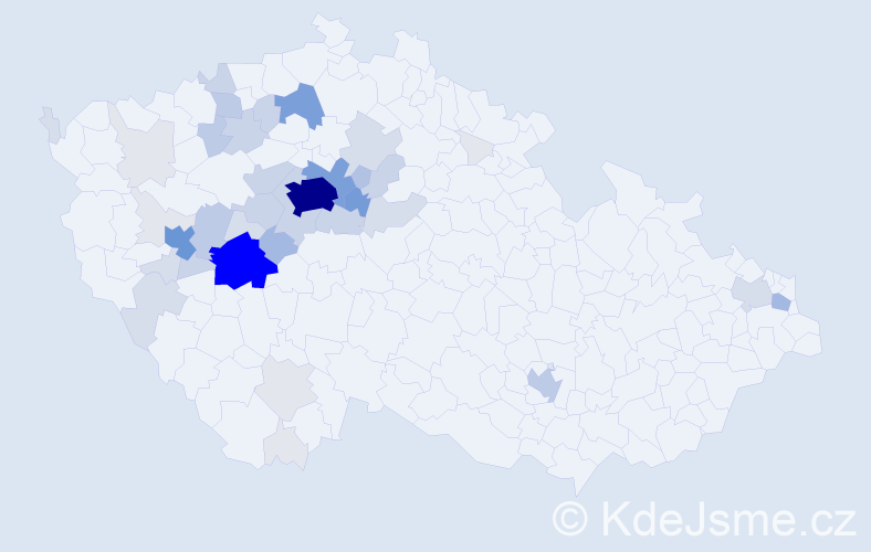 Příjmení: 'Nekolná', počet výskytů 197 v celé ČR