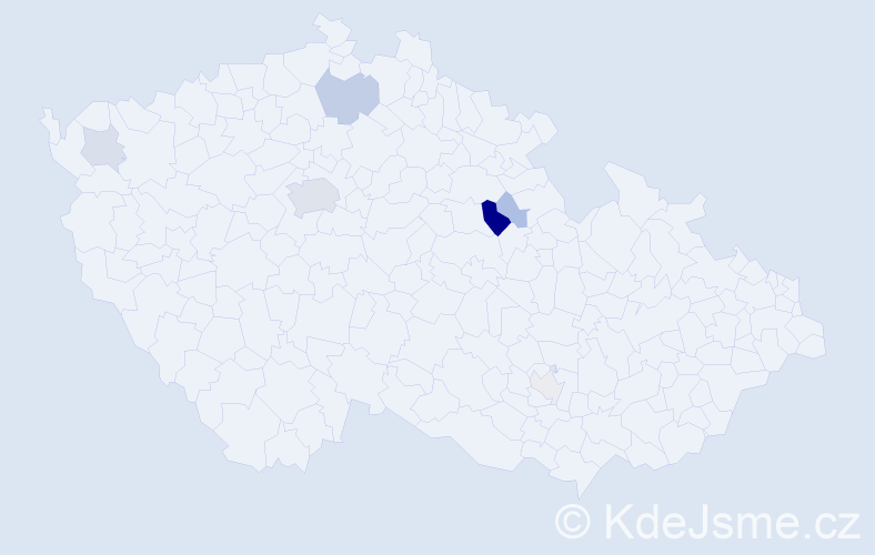 Příjmení: 'Myronchuk', počet výskytů 17 v celé ČR